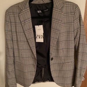 Zara Plaid Blazer